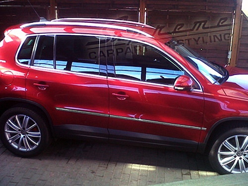 VW Tiguan 5N 5N2 Chrom Zierleisten 3M Tuning Türleisten 6Stk - Bild 3 von 7