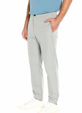 Banana Republic Men's Slim Fit Lightweight Tech Hybrid Pants, Gray, 30