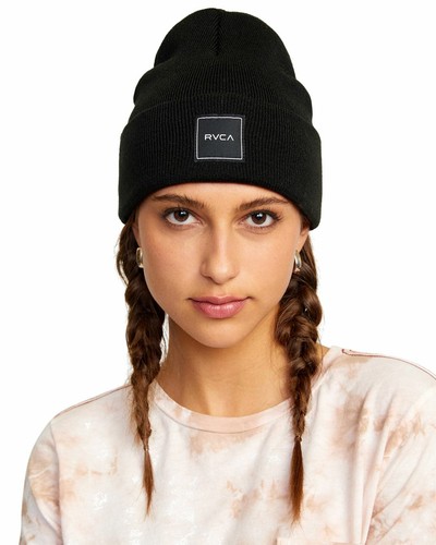 NEW RVCA Essential Cuffed Beanie Black 