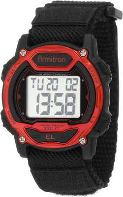Armitron Sport Unisex Digital Chronograph Nylon Strap Watch, 45/7004