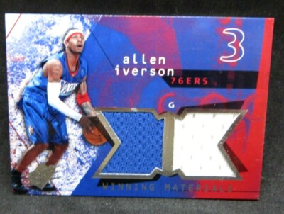 Allen Iverson 2004-05 Upper Deck SPX Winning Materials 2Color Dual 