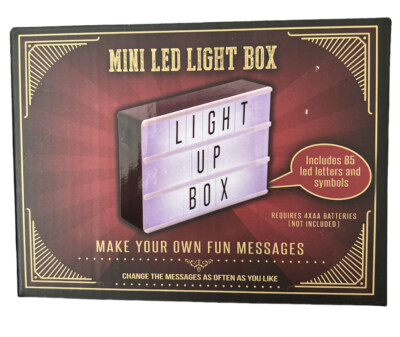 The Original Fun Workshop Mini Led Light Box - Make Your Own Fun Messages
