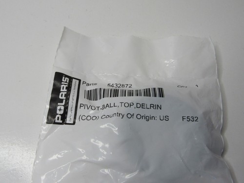 Nuevo OEM Fábrica Polaris 5432872 Pivote Bola Top Delrin #P2 - Imagen 2 de 2
