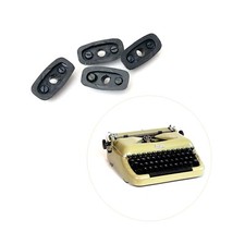 x4 Rubber Feet for Erika 12 Typewriter Vtg Part Schreibmaschine Modell Screws thumbnail