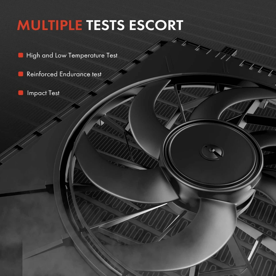 Conjunto de ventilador de radiador con motor sin escobillas para BMW X5 2014-2018 X6 F16 2015-2018 Foto 4 de 4