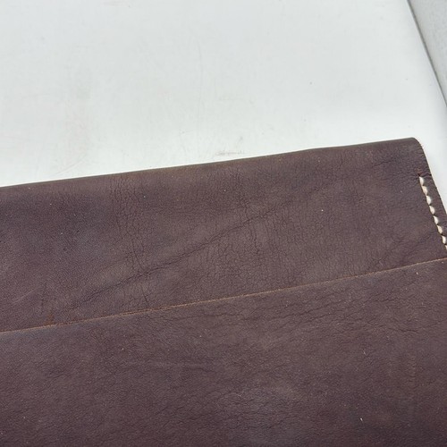 Haiti Made Brown Leather Mens Messenger Portfolio Document Majik Laptop Sleeve - Afbeelding 8 van 15