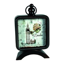 Metall Tischuhr Motiv London Big Ben UK Großbritannien England Uhr ca. 23 cm