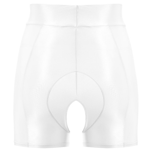 Women Glossy Oil Boxer Shorts Open Crotch Erotic Underpants Sexy High Rise Panty - Picture 19 of 84