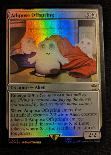 MTG - Adipose Offspring FOIL - Universes Beyond: Doctor Who - Pack Fresh!! - Picture 1 of 2