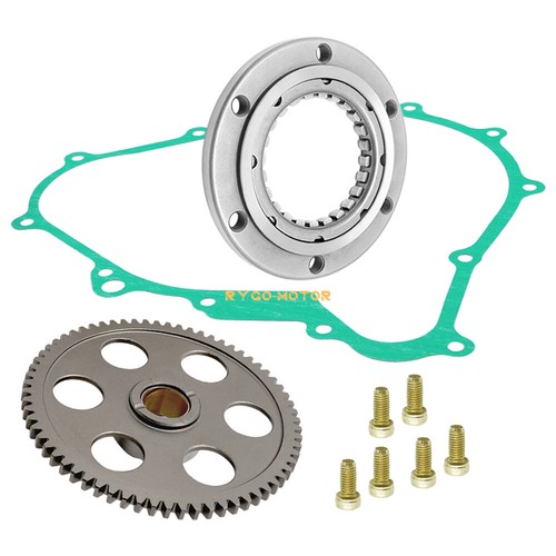 Starter Clutch Kit One Way Gear Bearing & Gasket for Yamaha Kodiak 400