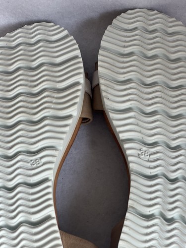 EOS Women’s Leather Sandals Size 38 Made In Portugal Casual Beach Summer - Picture 13 of 15