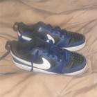 Nike Unisex Kids Low Top Lace-Up Athletic Sneakers Blue/Black/White Logo — photo 1