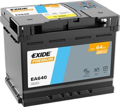Exide EA640 Premium Carbon Boost 64Ah Autobatterie 563 400 061