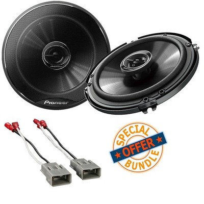 Pioneer TS-G1620 250W 6.5'' 2Way Car Speakers + Speaker Adapter Fit Honda Vehicle