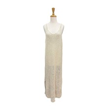 Aerie Crochet Cream Maxi Dress Size XL