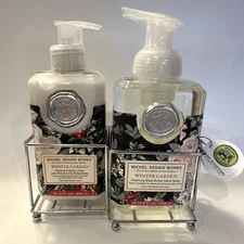 Michel Design Works Hand Care Caddy Foaming Hand Soap Winter Garden Lotion Set