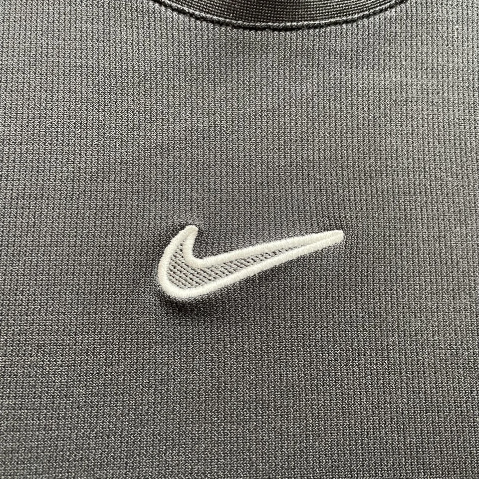Vintage Nike Shirt Mens Medium Black Center Swoosh Athletic Mesh Basketball Y2K - Image 2 of 4