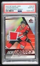 2023 Upper Deck SP Game Used New Grooves Jersey Connor Bedard PSA 10 GEM MT uk2