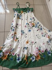 Rachel Zoe Farm Floral Maxi Dress Anthropologie Linen Blend NWT Rio M