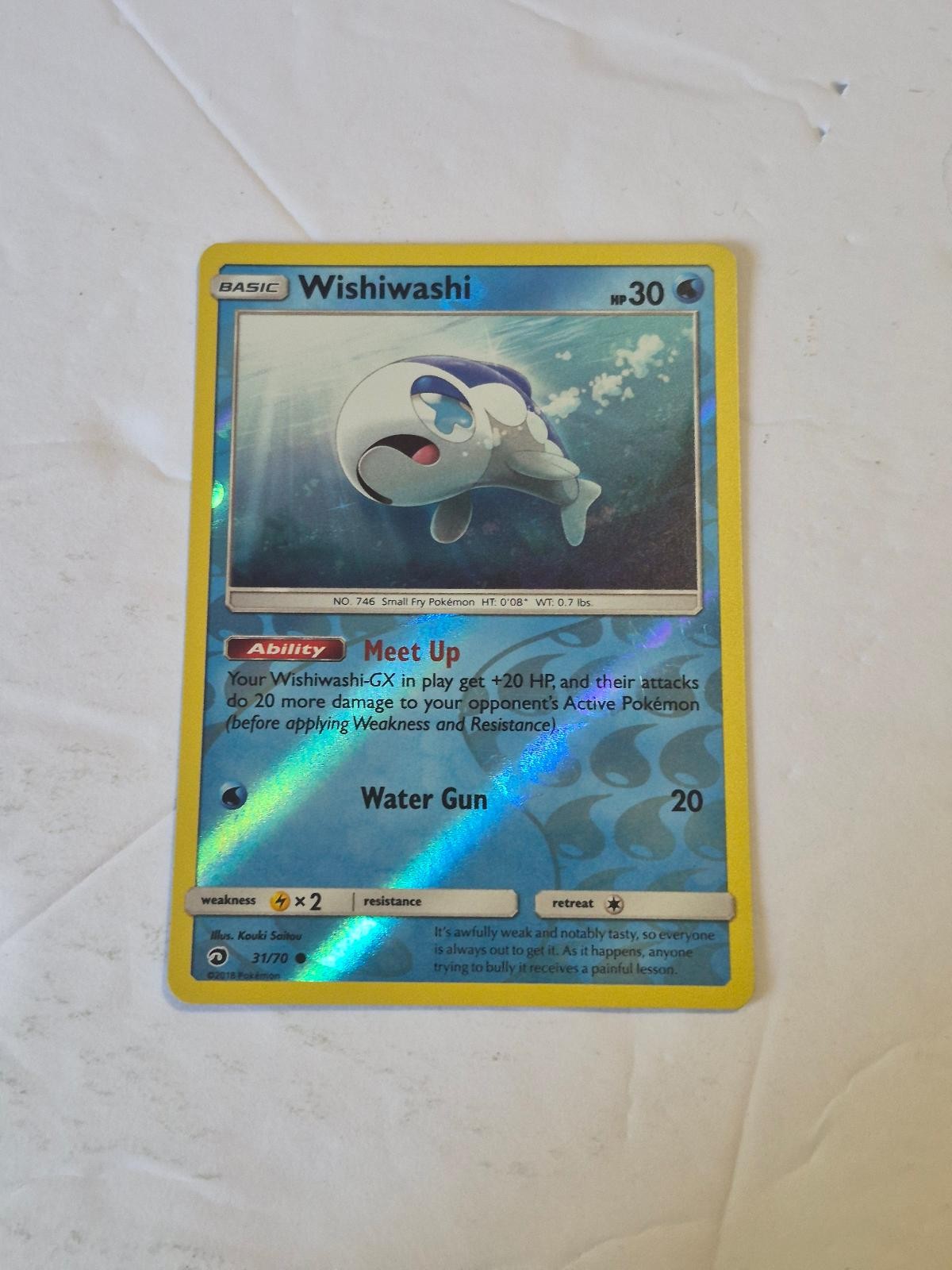 Wishiwashi 31/70 Common Dragon Majesty Pokemon Reverse Holo Near Mint