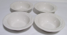 Pfaltzgraff  Acadia White  6.5"  Cereal Bowls  Set of 4  USA