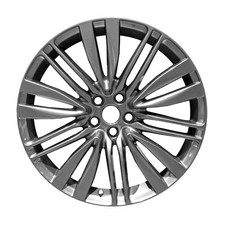 Refurbished 21x9.5 Painted Medium Charcoal Metallic Wheel For 2017 Infiniti Qx70