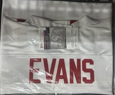 Zach Evans Hand Signed Autograph Ole Miss College White Football Jersey JSA COA
