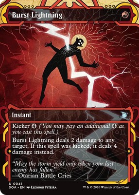 4x Burst Lightning - Mystical Archives - Secrets of Strixhaven - MtG - NM
