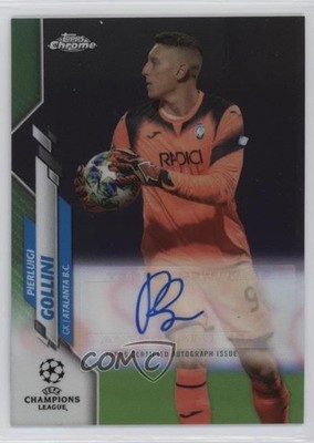 2019-20 Chrome UEFA Champions League 87/99 Pierluigi Gollini Rookie Auto RC 02l6