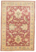 Traditional Vintage Hand-Knotted Oriental Carpet 5'1" x 7'7" Wool Area Rug