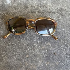 Liz Claiborne Womens Frame Eyeglasses Tinted Tortoise Gold Vintage BOHO