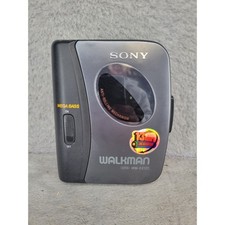 Sony Walkman WM-EX122 Portable Cassette Player Mega Bass Gray Vintage AVLS 90s