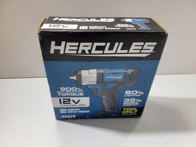 Hercules 12V Lithium-Ion Compact Impact Wrench Tool Only 900 in-lb Torque HD83B