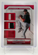 RHETT LOWDER 2025 Panini National Treasures #GGT-RL Game Gear Swatches Trio /25
