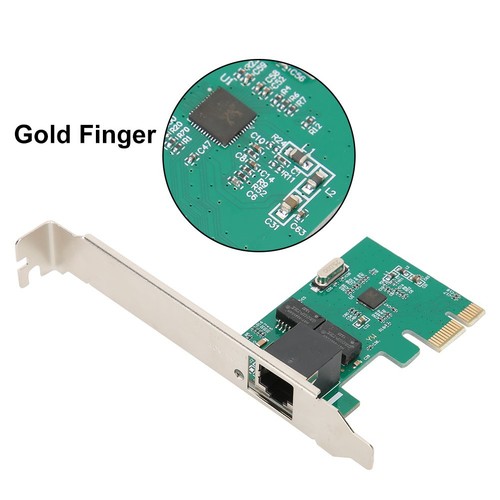 PCI-E Desktop Realtek 8111E One PorT Network Card 10/100/1000Mbps Gigabit Eth FY - Afbeelding 9 van 10