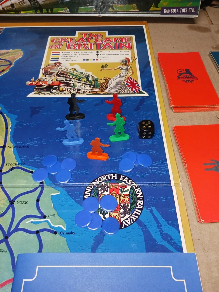 Vintage 1981 THE GREAT GAME Of BRITAIN Board Game 100% Complete. Good Shape - Image 3 of 4