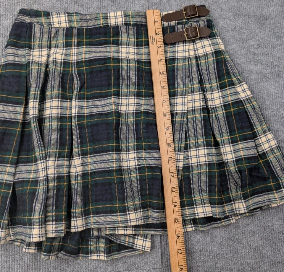 Polo Ralph Lauren клетку юбка девочек большой зеленый пояс опрятный праздник Acacademia - Изображение 4 из 4