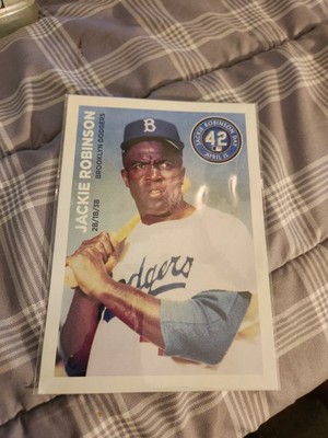 URBAN LEAGUE JACKIE ROBINSON DAY '' 5'' x 7'' PHOTO COLLECTOR'S CARD, DODGERS