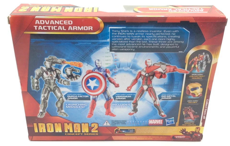 IRON MAN 2 Concept Series ARMADURA TÁCTICA AVANZADA Paquete de 3 Foto 4 de 4