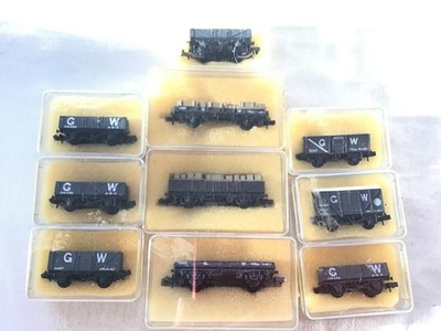 PECO SPUR N RESTPOSTEN 10x VERSCHIEDENE WAGGONS - MEIST GWR - VERKOFFERT