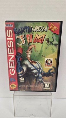 SEGA Genesis Earth Worm Jim Authentic *Tested & Works*