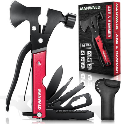 15 in 1 Multitool Axe Hatchet, Valentines Day Gifts for Him Adults, Camping Acce