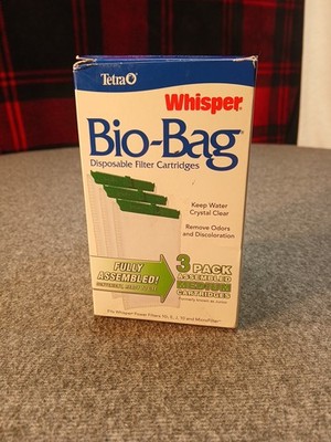 Tetra Whisper Bio-Bag Filter Cartridges for Aquariums, Medium Filter for Freshwa