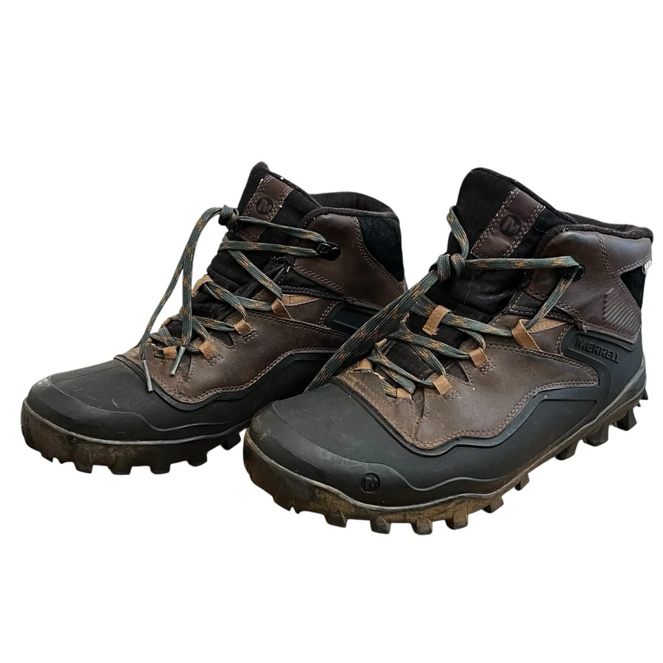 Hombres Talla 11 Merrell Overlook 6 ICE+ Botas Expresso Marrón Impermeable Ropa de Trabajo Foto 2 de 4