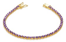  Tennis Bracelets for Women - 14K Gold Plated Bracelets for Women