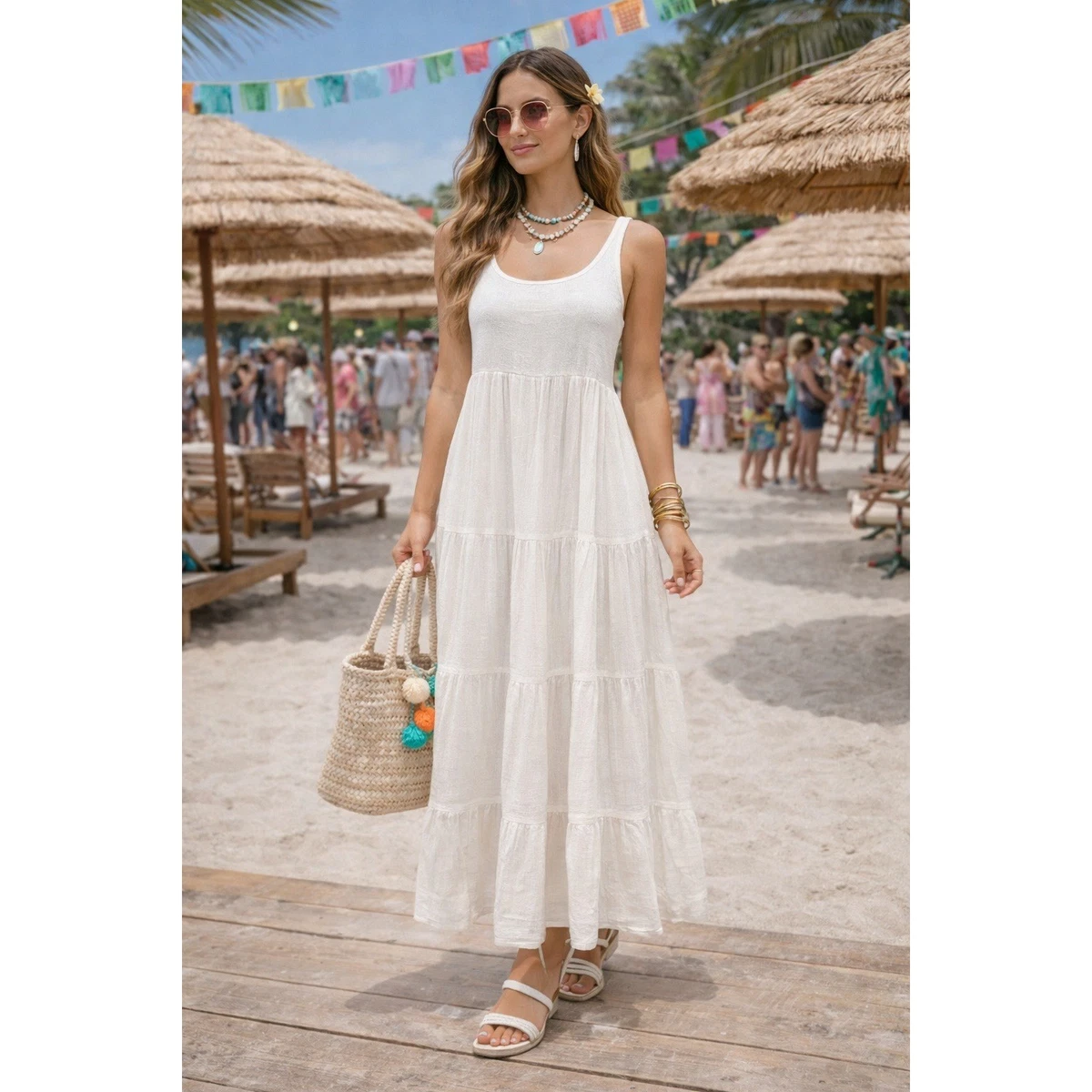 long coral maxi dress Kenza Coral Asymmetric-Neck Maxi Dress With Scarf-Detail – Club L London