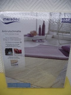 meradiso Antirutschmatte universaler Einsatz 150x100cm beige Unterlage NEU