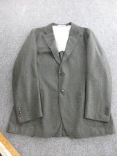 Suitsupply Blazer Mens 40 Gray Wool Flannel Sport Coat Vitale Barberis Canonico