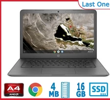 HP Chromebook 14A G5 14" 4GB 16GB AMD A4-9120C, Black, Laptop Only