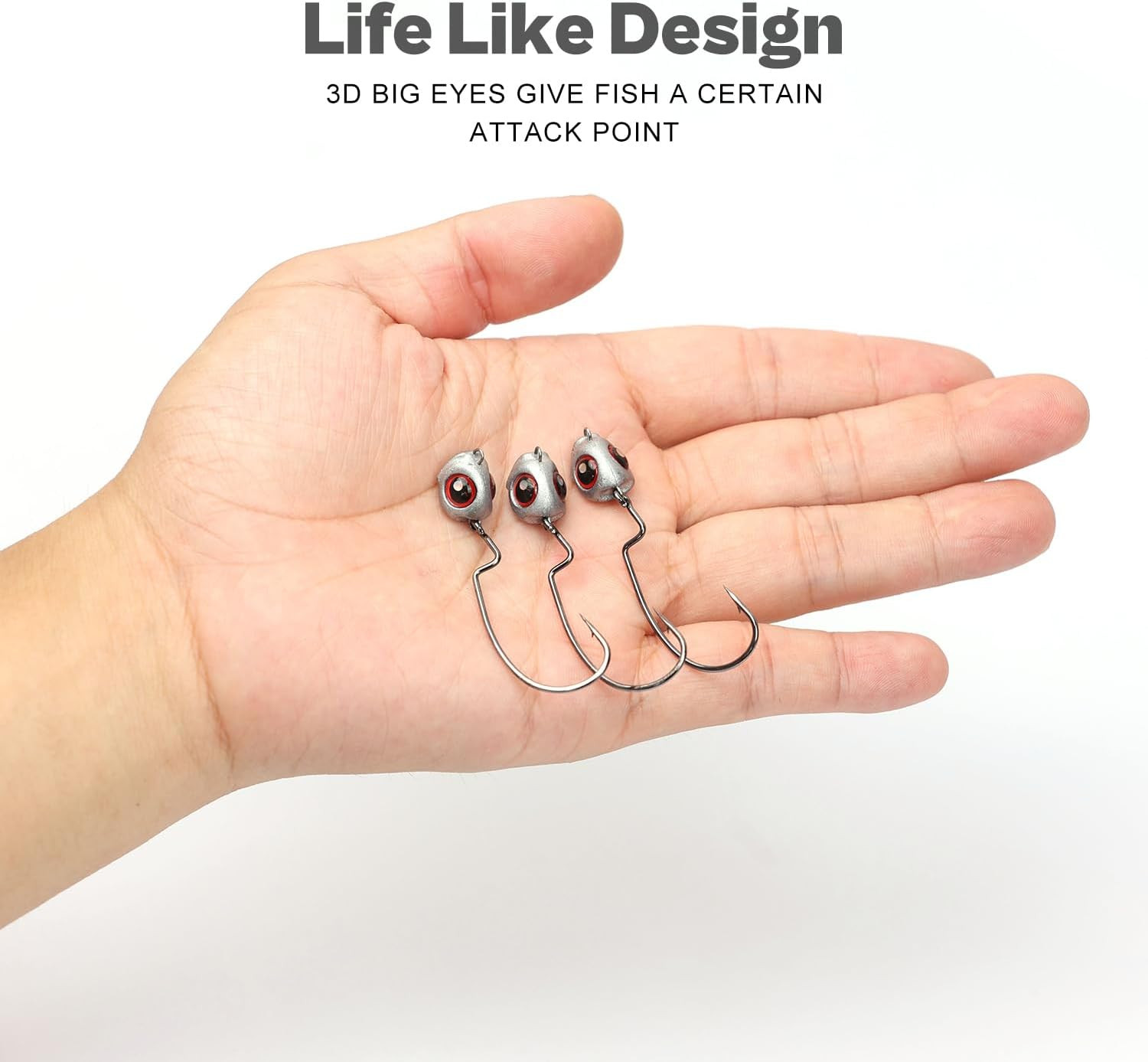 Alabama Rig Kit 2 Sets with Jig Heads and Trailers, Umbrella Rig for Stripers,Ba - Image 5